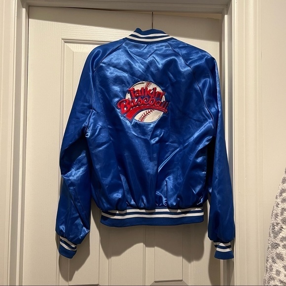 Vintage Blue Varsity Baseball Jacket - Picture 4 of 9